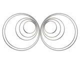 Electroplating Metal Hoops 10 Pieces for Dream Catcher - Silver