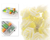 20 Pcs Rose Flower Battery Operated LED String Light - Pink