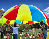 2m Rainbow Play Parachute with Handles for Kids Game