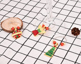 6 Pieces Christmas Wine Glass Charms