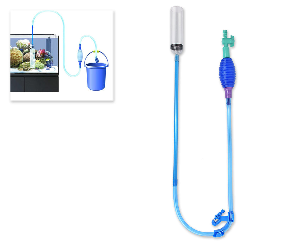 Aquarium Cleaner with Vacuum Pump and Pipe Clamp