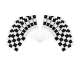 Racing Checkered Flags 12 Pieces Finish Line Flags for Race Car Party