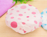 Shower Caps 6 Pieces Waterproof Bath Hats with Elastic Band