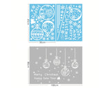 Christmas Window Stickers 6 Pieces Window Clings Decorations