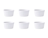 Porcelain Ramekin Bowls 6 Pieces Baking Cups for Desserts