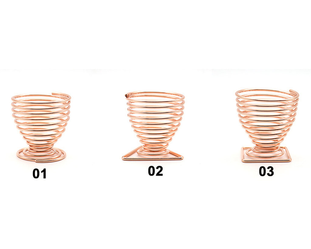Beauty Blender Holder 3 Pieces Makeup Sponges Stand - Rose Gold