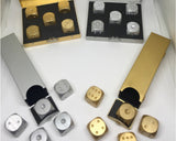 Aluminum Dice 5 Pieces 16mm Alloy Dice with Case