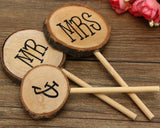 Wedding Cake Topper 3 Pieces Mr & Mrs Cake Decoration for Wedding Cakes