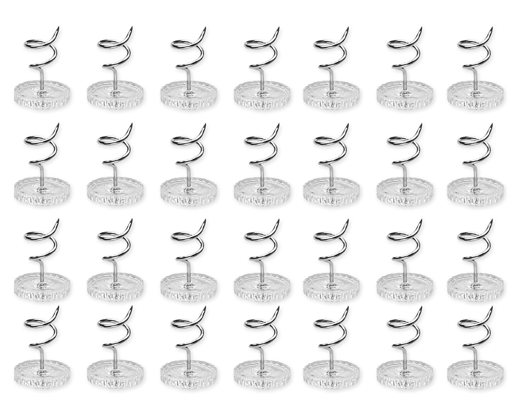 Twist Pins 100 Pieces Clear Heads Bed Skirt Pins for Slipcovers and Bedskirts