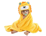 Animal Series Bably Fleece Hooded Snuggle Baby Blanket