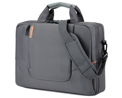15.6" Nylon Shoulder Bag with Detachable Shoulder Strap - Gray