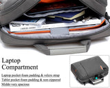 15.6" Nylon Shoulder Bag with Detachable Shoulder Strap - Gray