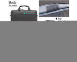 15.6" Nylon Shoulder Bag with Detachable Shoulder Strap - Gray