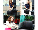 15.6" Nylon Shoulder Bag with Detachable Shoulder Strap - Gray