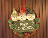 25cm Merry Christmas Twig Wreath