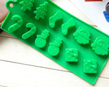 Christmas Style Silicone Chocolate Mold Candy Jelly Baking Molds