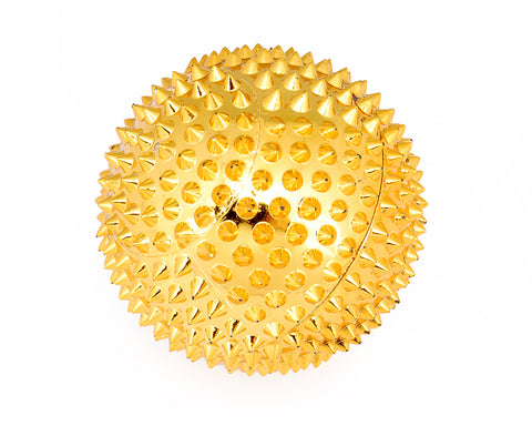 2 Pcs Magnetic Massage Palm Exerciser Ball - Gold