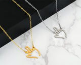 Middle Finger Necklace for Women