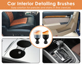 Car Interior Detailing Brushes 2 Pieces No Scratch Soft Bristle Cleaning Brush Car Detailing Brush