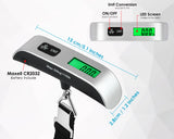 Luggage Weight Scale Portable Digital Suitcase Scale for Travel Handheld Scale with Temperature Sensor