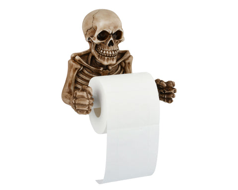 Skull Toilet Paper Holder Wall Mount Resin Toilet Tissue Holder Gothic Bathroom Decoration