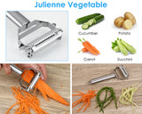 Julienne Peeler Carrot Shredder Double-sided Multi Function Vegetable Peeler