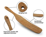 Wooden Spurtle Kit 5 Pieces Wood Spoons Kitchen Tools