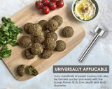 Falafel Scoop Meatball Maker Stainless Steel Professional Falafel Mold, Easily Scoop and Drop Falafel, Meatballs and More