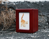 Dog Urns for Ashes with Photo Frame Wood Keepsake Pet Urns