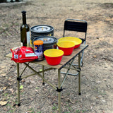 Camping Table Portable Camp Tables Folding Lightweight Aluminum Ultra Compact Picnic Roll Up Table