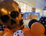 Skull Balloons 8 Pieces 23.6 Inch Halloween Foil Balloons Great Addition for Halloween Party Balloon Arch