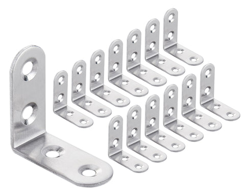 L Brackets 30 Pieces 1.55 x 1.55 inches Right Angle Bracket with Screws