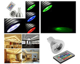12 Pcs 5W GU10 Multiple Color LED Light Bulb with Wireless Remote Control