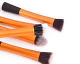 5 Pcs Foundation Makeup Brush Set - Gold