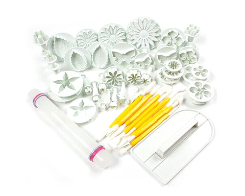 Flower Cookie Cutters 46 Pieces Baking Tool