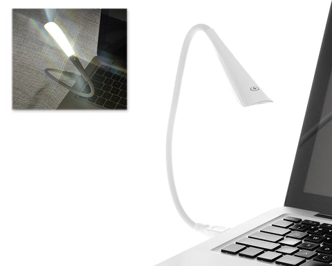 Flexible USB LED Light for Laptop Computer - White