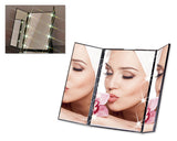 Tri-Fold LED Lighted Makeup Mirror