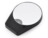 10X Magnification LED Lighted Makeup Mirror with Suction Cup - Black