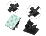 Adhesive Cable Clips Set of 50 - Black