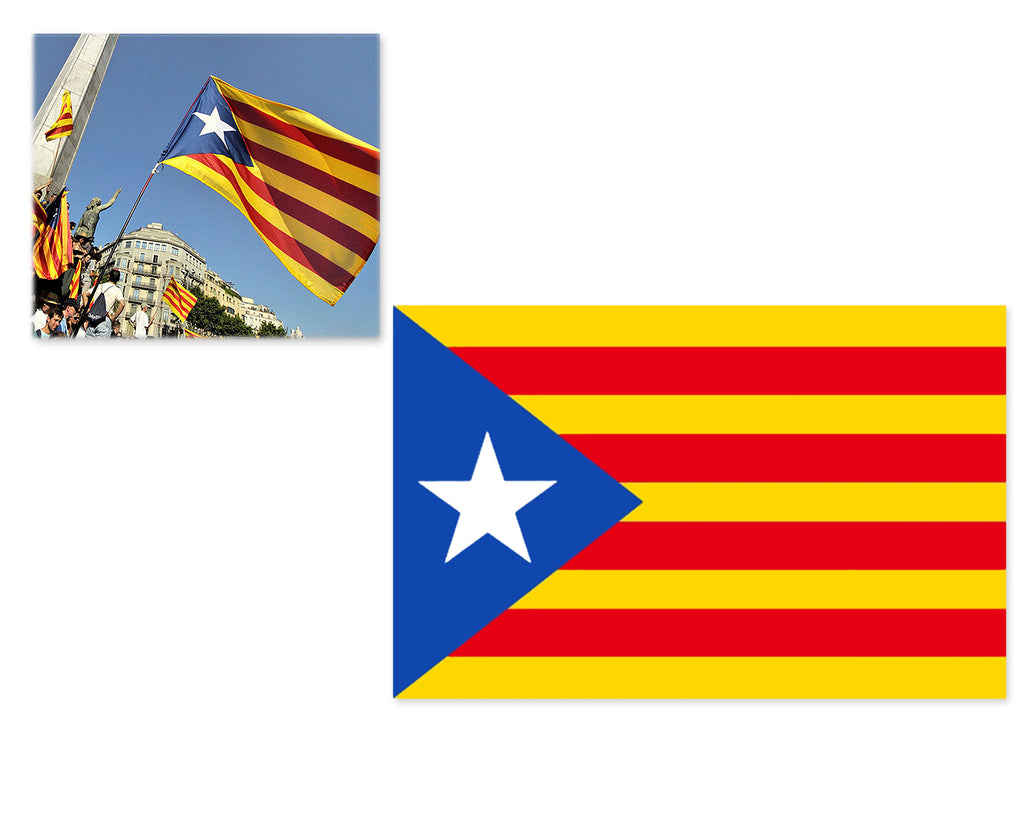 90cm x 150cm Catalonia Flag with Eyelets
