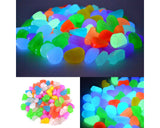 100 Pcs Colorful Luminous Glow in the Dark Pebble Stone