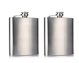 2 Pieces 7 oz Stainless Steel Hip Flask