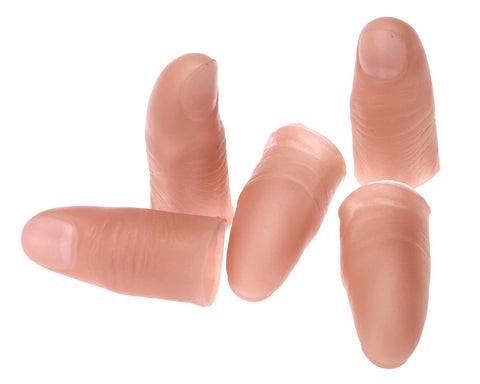 Fake Thumb Tip Magic Trick Finger Tip for Halloween Set of 5