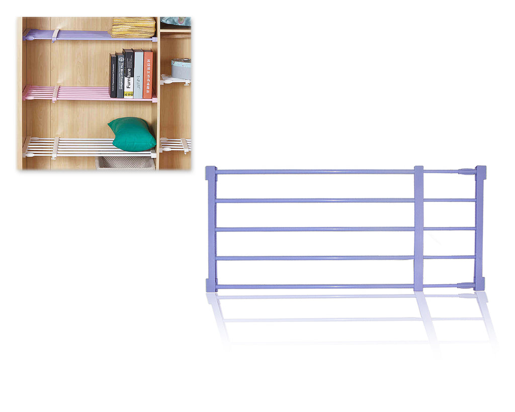 Adjustable Storage Rack Cupboard Shelf - Purple