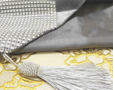 Rhinestone Table Runner with Tassel for Table Decoration 13 x 72 Inch