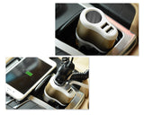 Dual USB Ports Car Charger with 1 Socket Cigarette Lighter Adapter