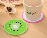 6 Pieces Fruit Series Silicone Cup Mat