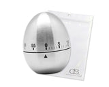 Stainless Steel 60 Minutes Egg Shaped Rotating Kitchen Timer