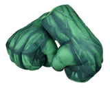 1 Pair 9.5 inch Plush Fist Gloves - Green