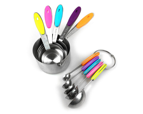 10 Pieces Stainless Steel Measuring Spoons